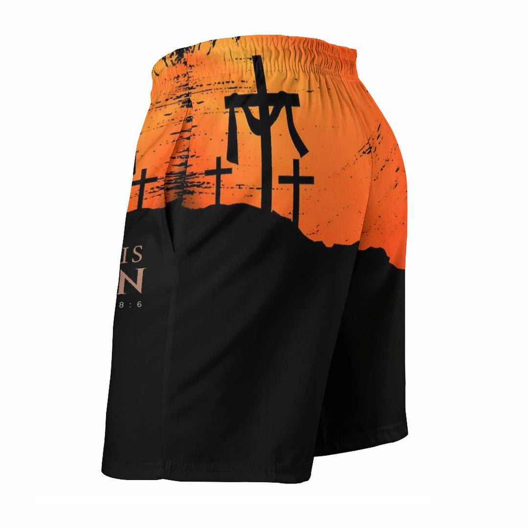 Men's Sports Easter Cross Beach Shorts 2401000155