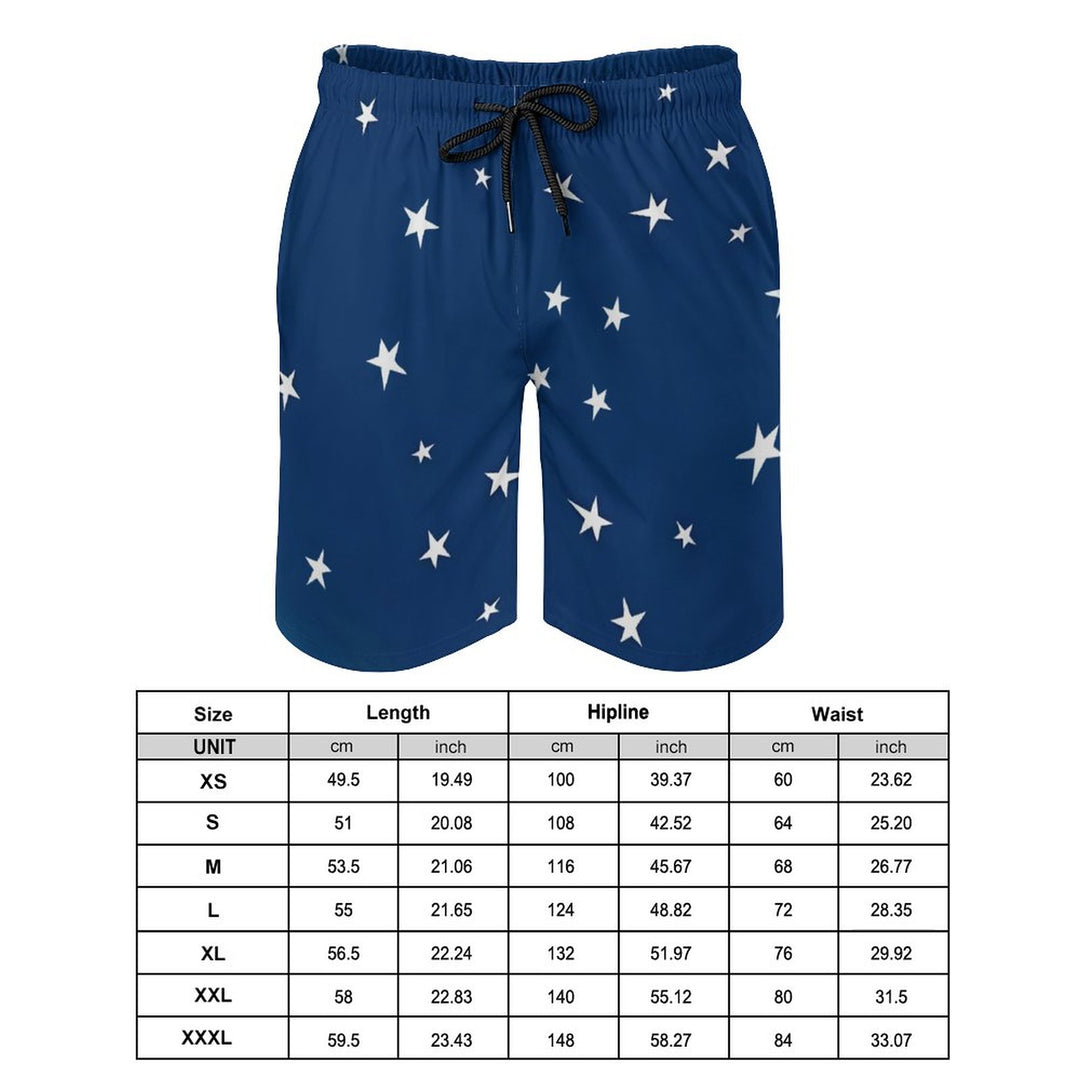 Men's Sports Starry Sky Beach Shorts 2312000437