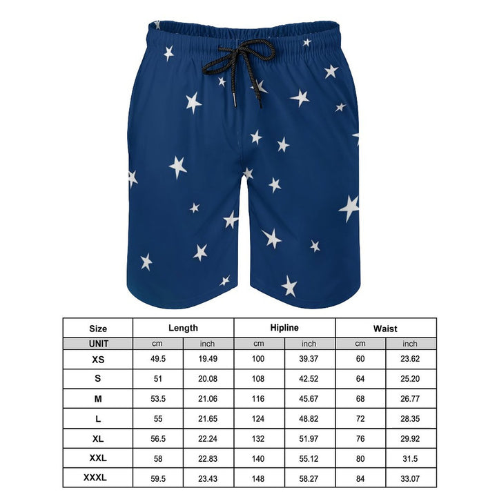 Men's Sports Starry Sky Beach Shorts 2312000437