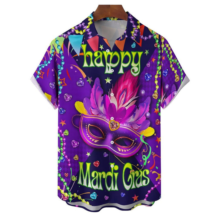 Men's Hawaiian Casual Short Sleeve Shirt 2401000224