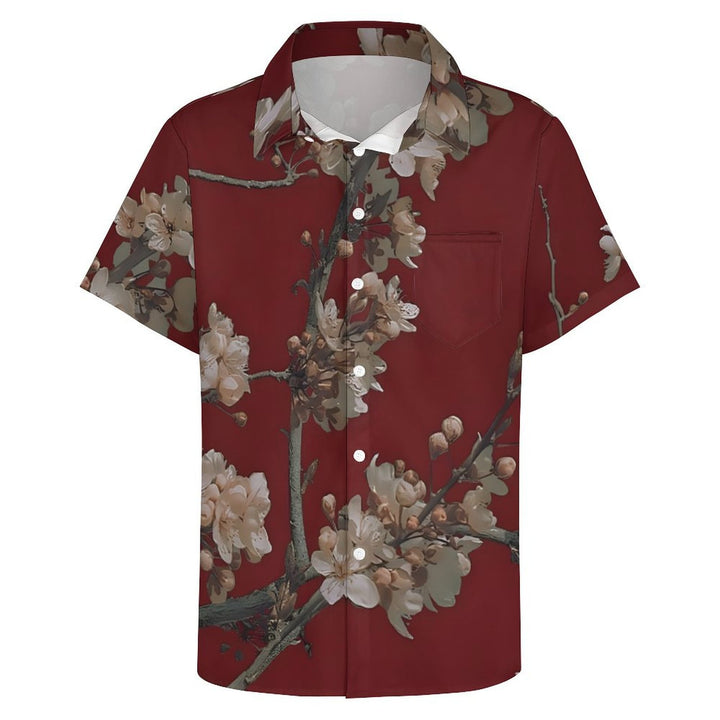 Men's Flower Casual Short Sleeve Shirt 2401000139