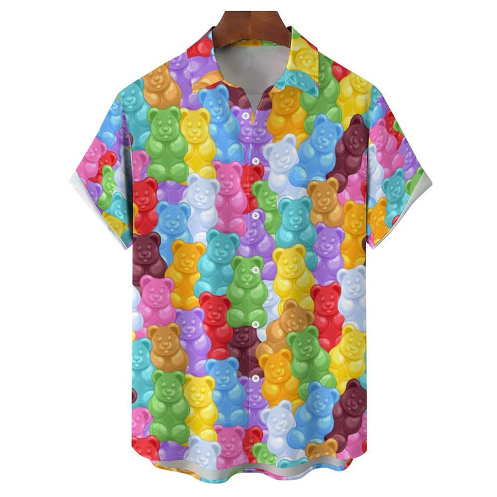 Gummy Bears Casual Short Sleeve Shirt 2402000139