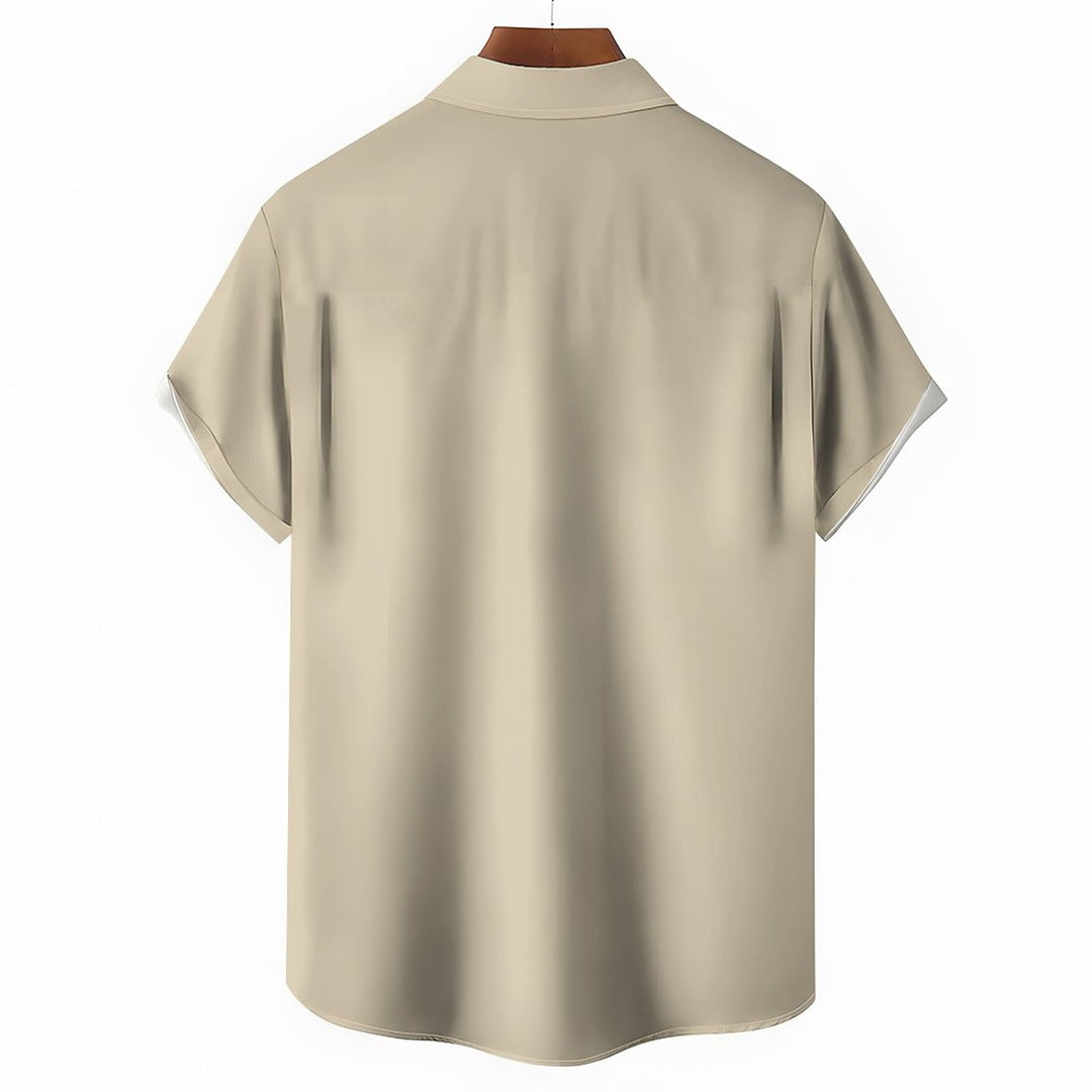 Men's Hawaiian Casual Short Sleeve Shirt 2312000377