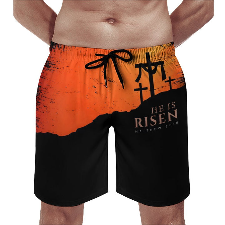 Men's Sports Easter Cross Beach Shorts 2401000155