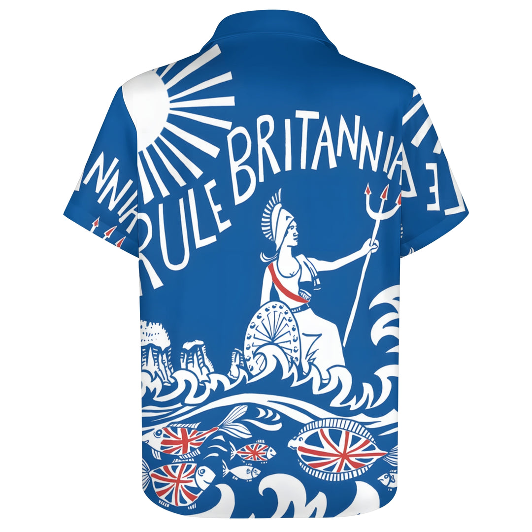 Men's Hawaiian Casual Short Sleeve Shirt 2403000200