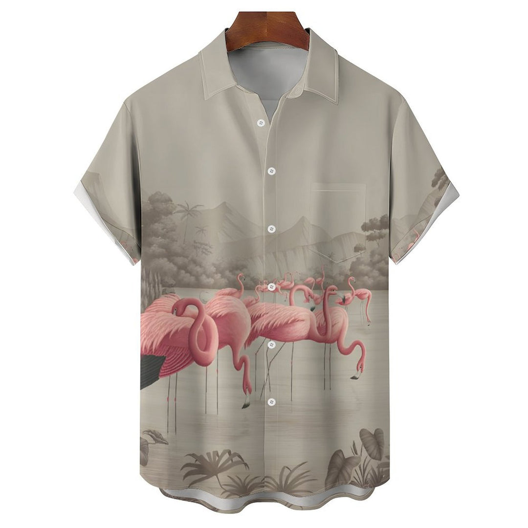 Men's Hawaiian Casual Short Sleeve Shirt 2401000281