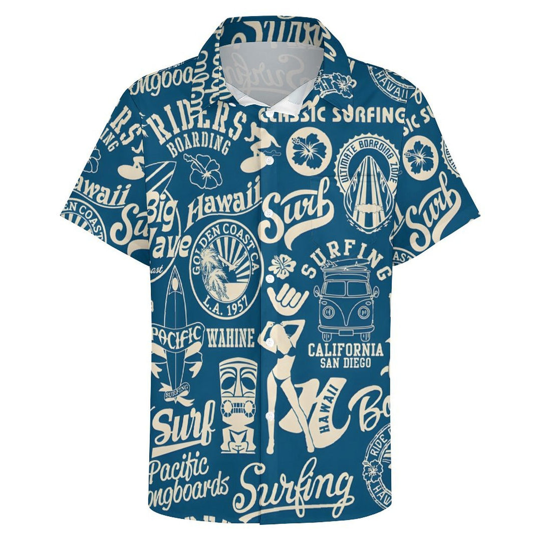 Men's Hawaiian Casual Short Sleeve Shirt 2402000351