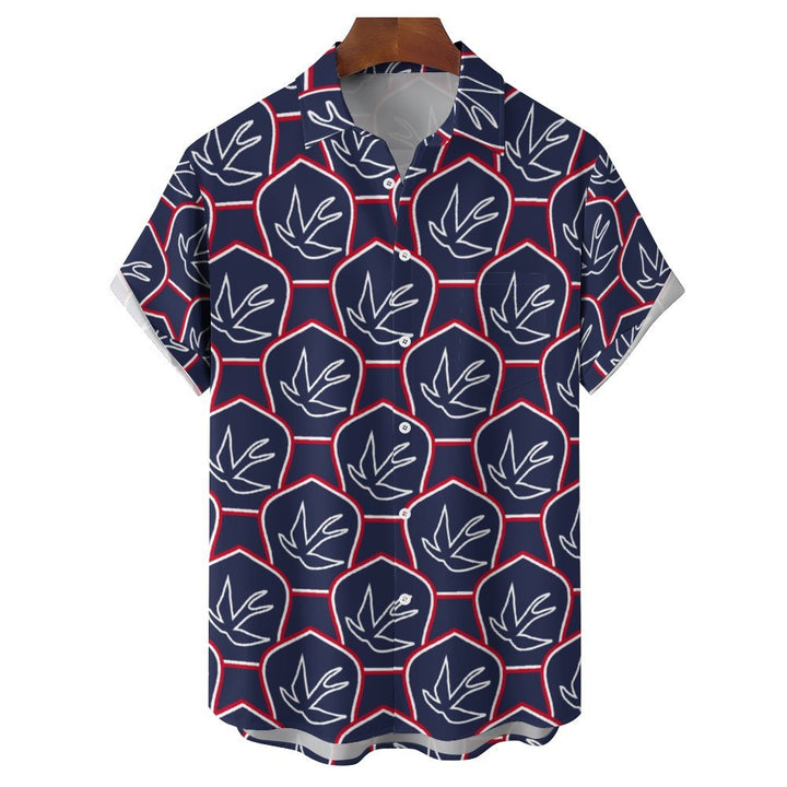 Men's Hawaiian Casual Short Sleeve Shirt 2402000155