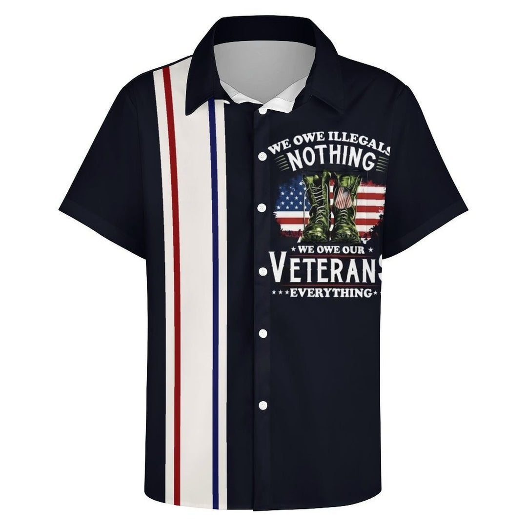 Memorial Day Men's Casual Short Sleeve Shirt 2402000361