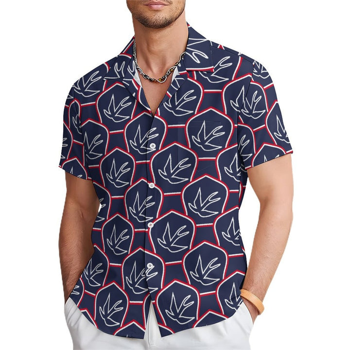 Men's Hawaiian Casual Short Sleeve Shirt 2402000155