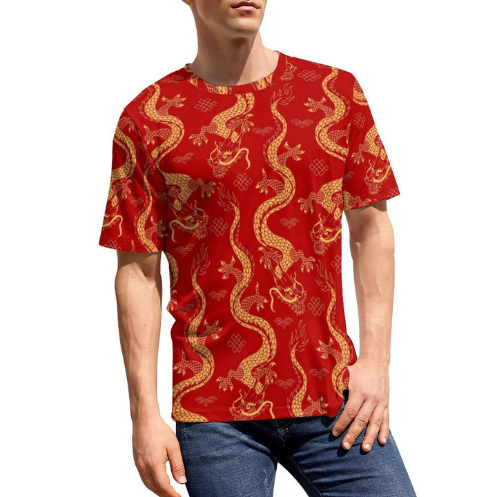 New Year For The Year Of The Dragon Limited Edition Crew Neck Casual T-Shirt 2312000395