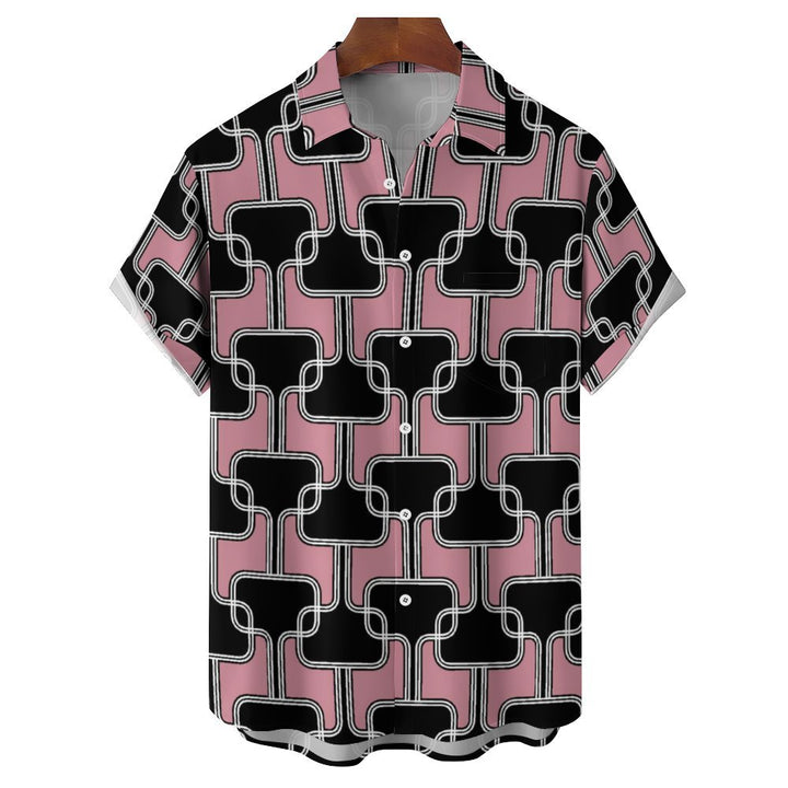 Men's Hawaiian Casual Short Sleeve Shirt 2402000154