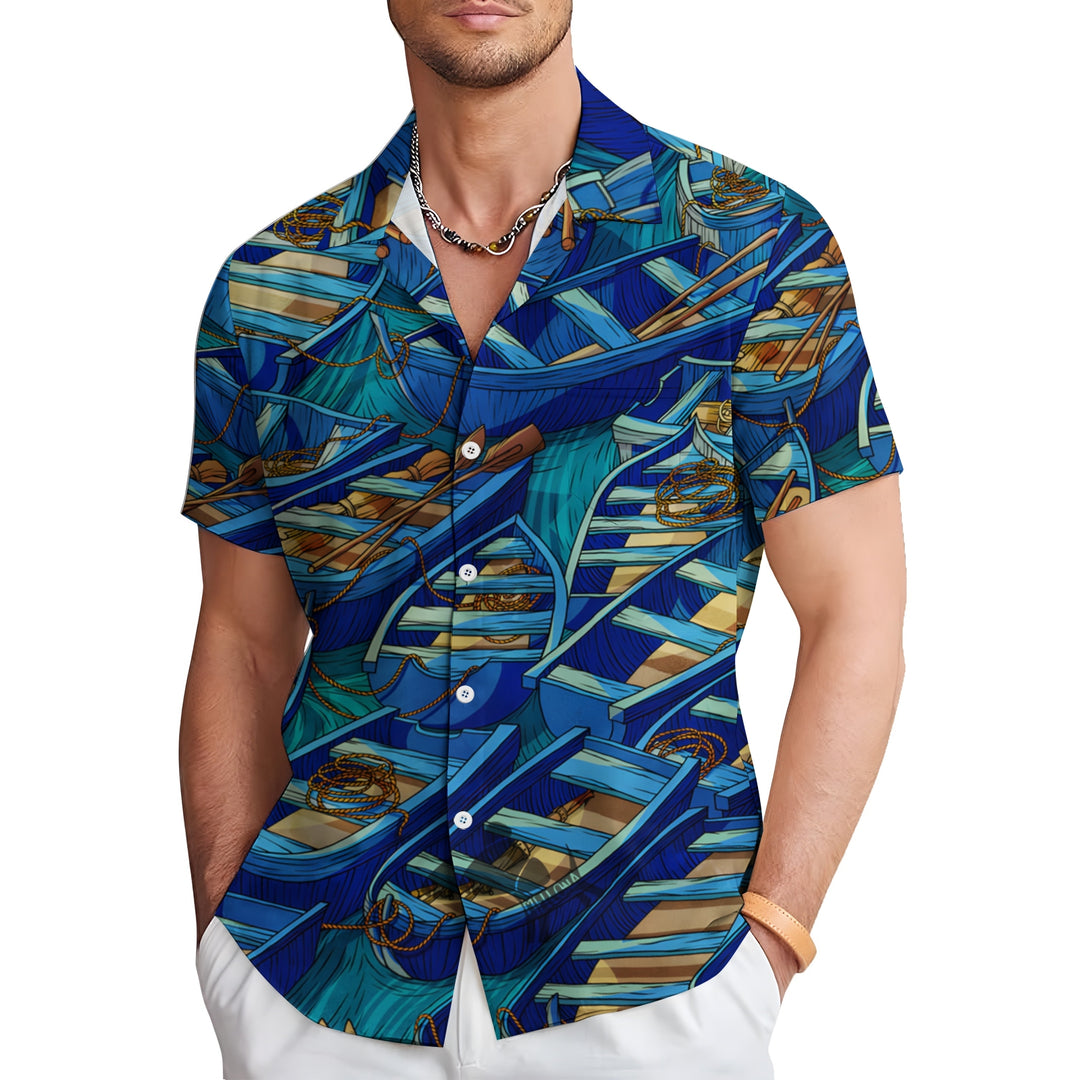 Men's Boat Casual Short Sleeve Shirt 2403000187