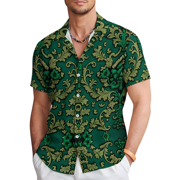 Men's Hawaiian Casual Short Sleeve Shirt 2403000247