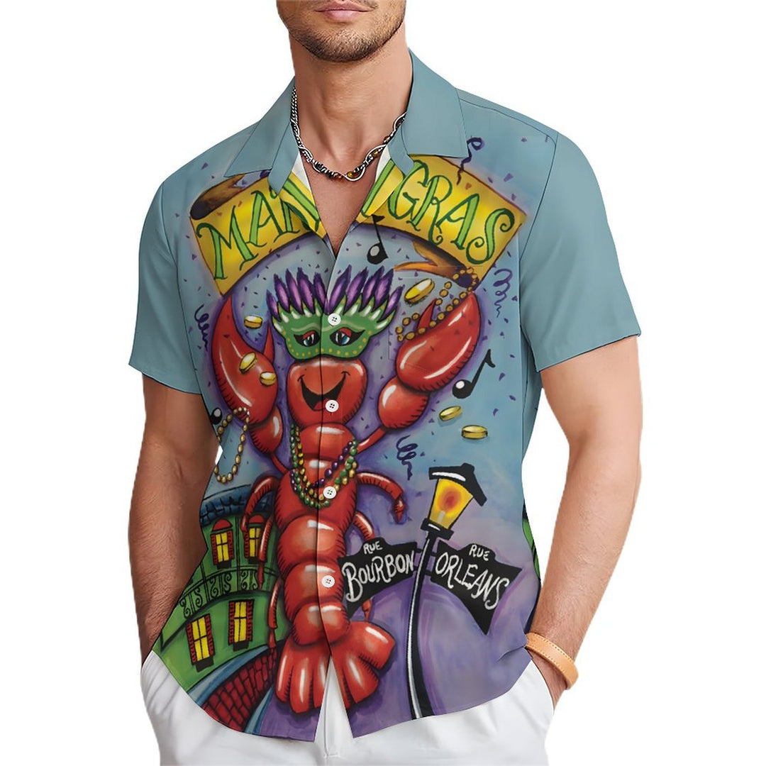 Men's Hawaiian Casual Short Sleeve Shirt 2401000222